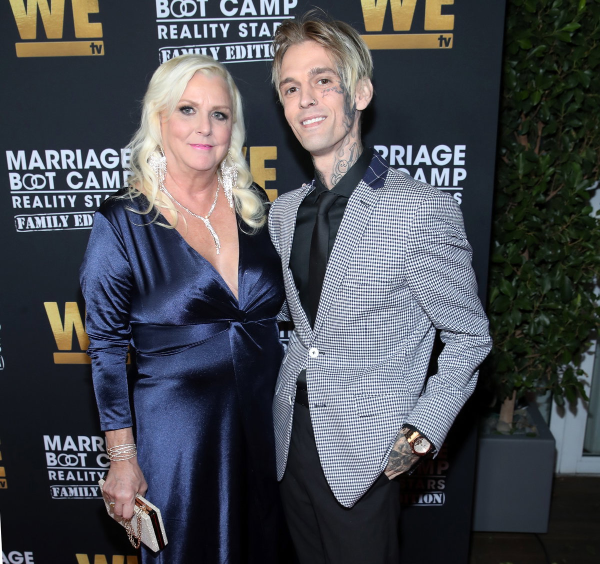 Aaron Carter und seine Mutter Jane.