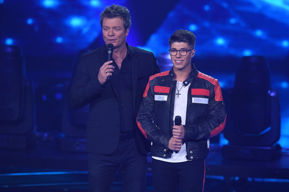 Oliver Geissen und Davin Herbrüggen bei DSDS