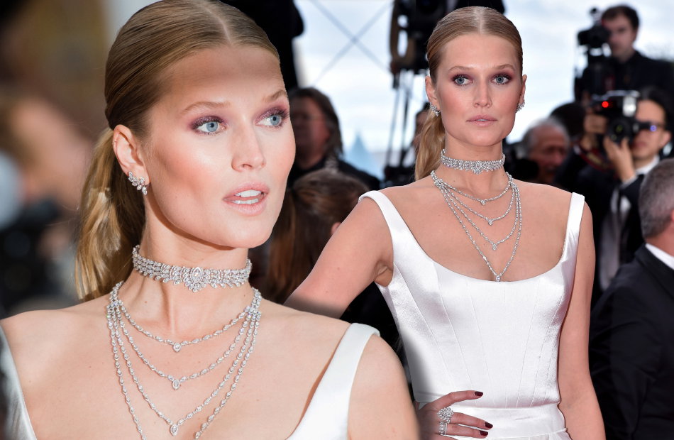 Toni Garrn blickt ernst