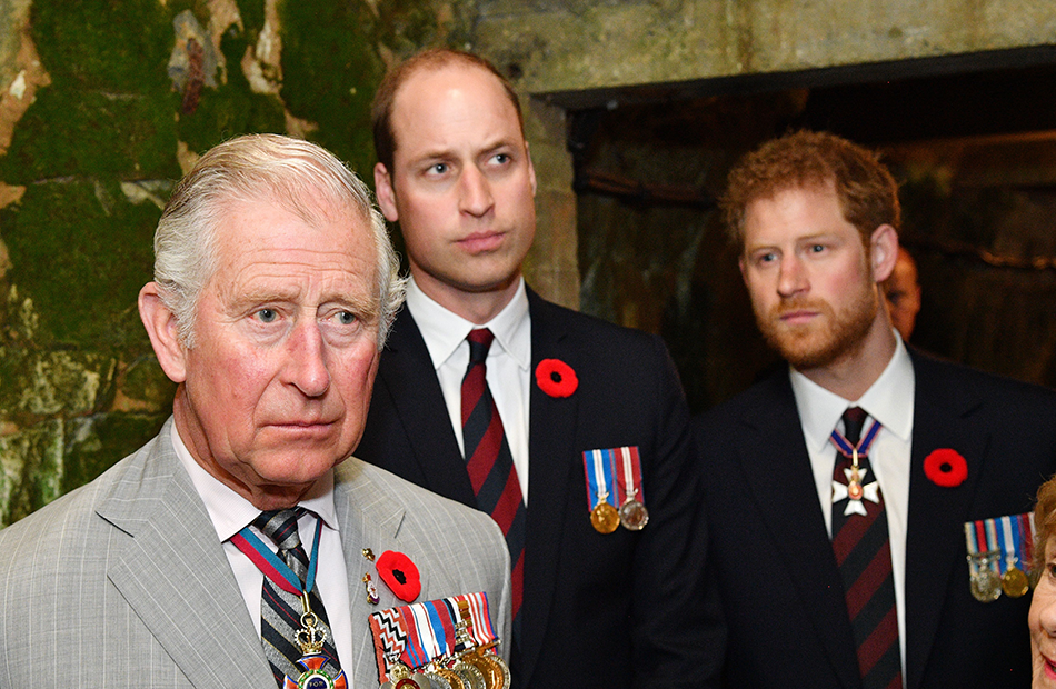 König Charles, Prinz William und Prinz Harry