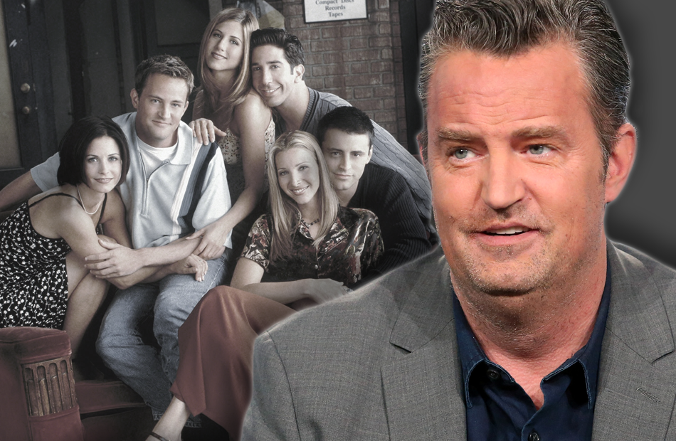 Matthew Perry früher und heute / im Hintergrund mit "Friends"-Stars