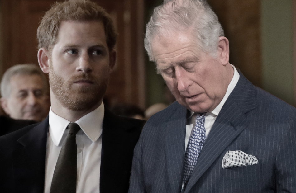 König Charles und Prinz Harry niedergeschlagen