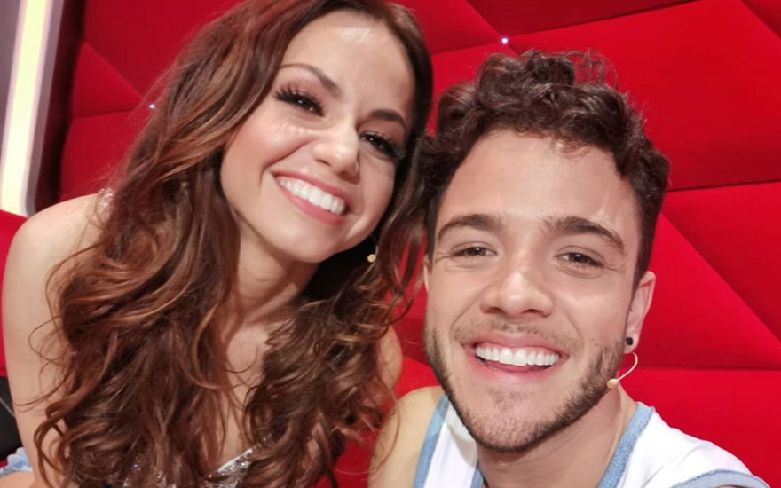 Christina und Luca Hänni glücklich