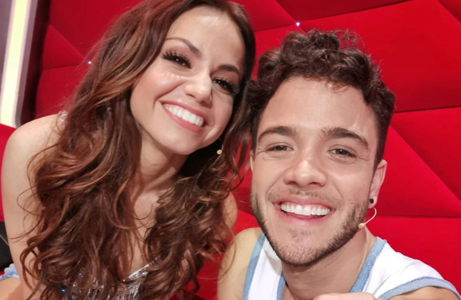 Christina und Luca Hänni glücklich
