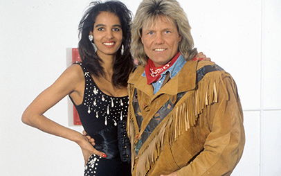Nadja Ab del Farrag und Dieter Bohlen früher