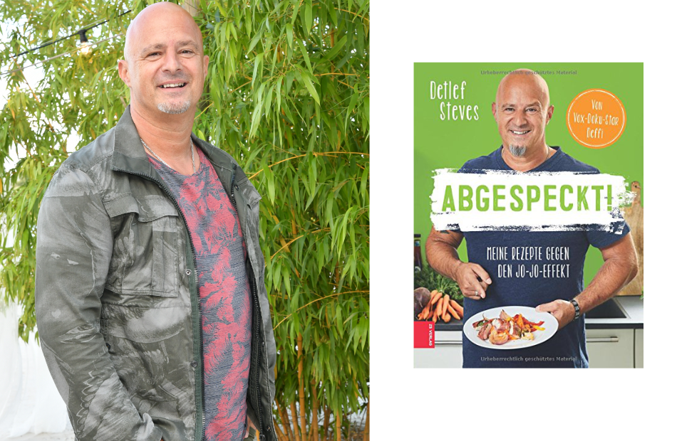 Detlef Steves mit seinem Buch "Abgespeckt"