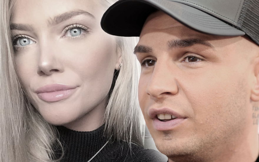 Laura Maria Rypa und Pietro Lombardi gucken ernst.