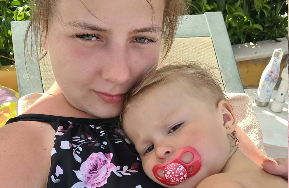 Sarafina Wollny mit Baby