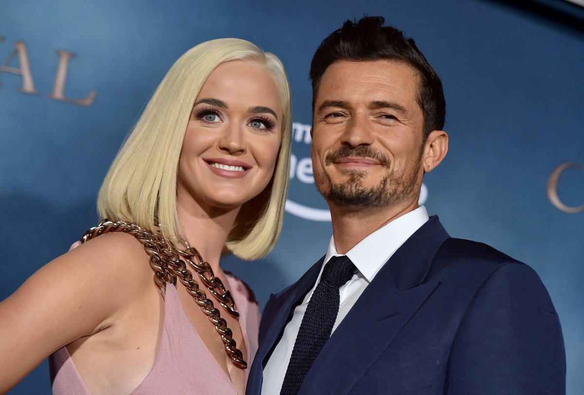Katy Perry und Orlando Bloom posieren zusammen