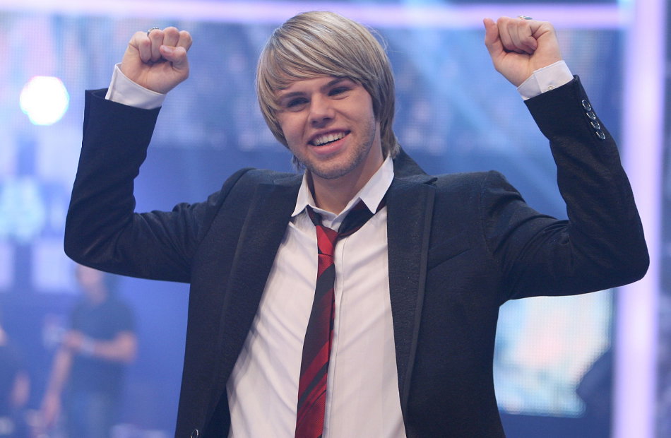 Daniel Schuhmacher bei seinem DSDS-Sieg jubelt