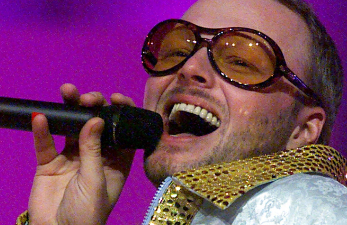 Stefan Raab im Jahr 2000 beim Eurovision Song Contest