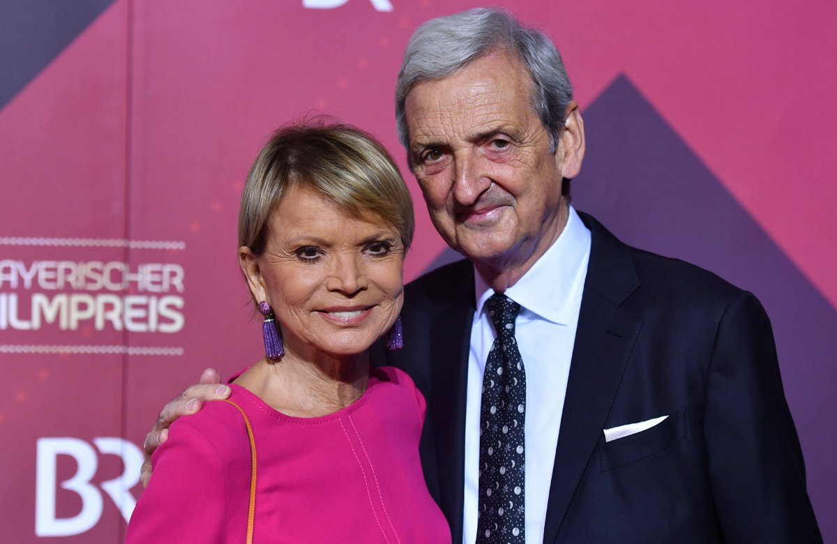 Uschi Glas und Ehemann Dieter Hermann lächeln