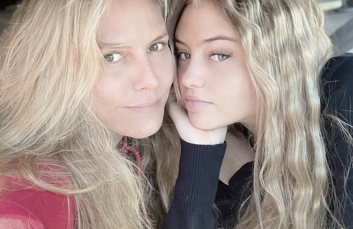 Heidi und Leni Klum Selfie ungeschminkt