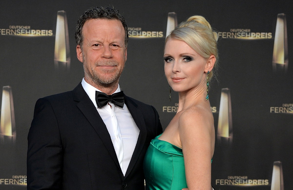 Jenke von Wilmsdorff und Mia Bergmann beim Deutschen Fernsehpreis