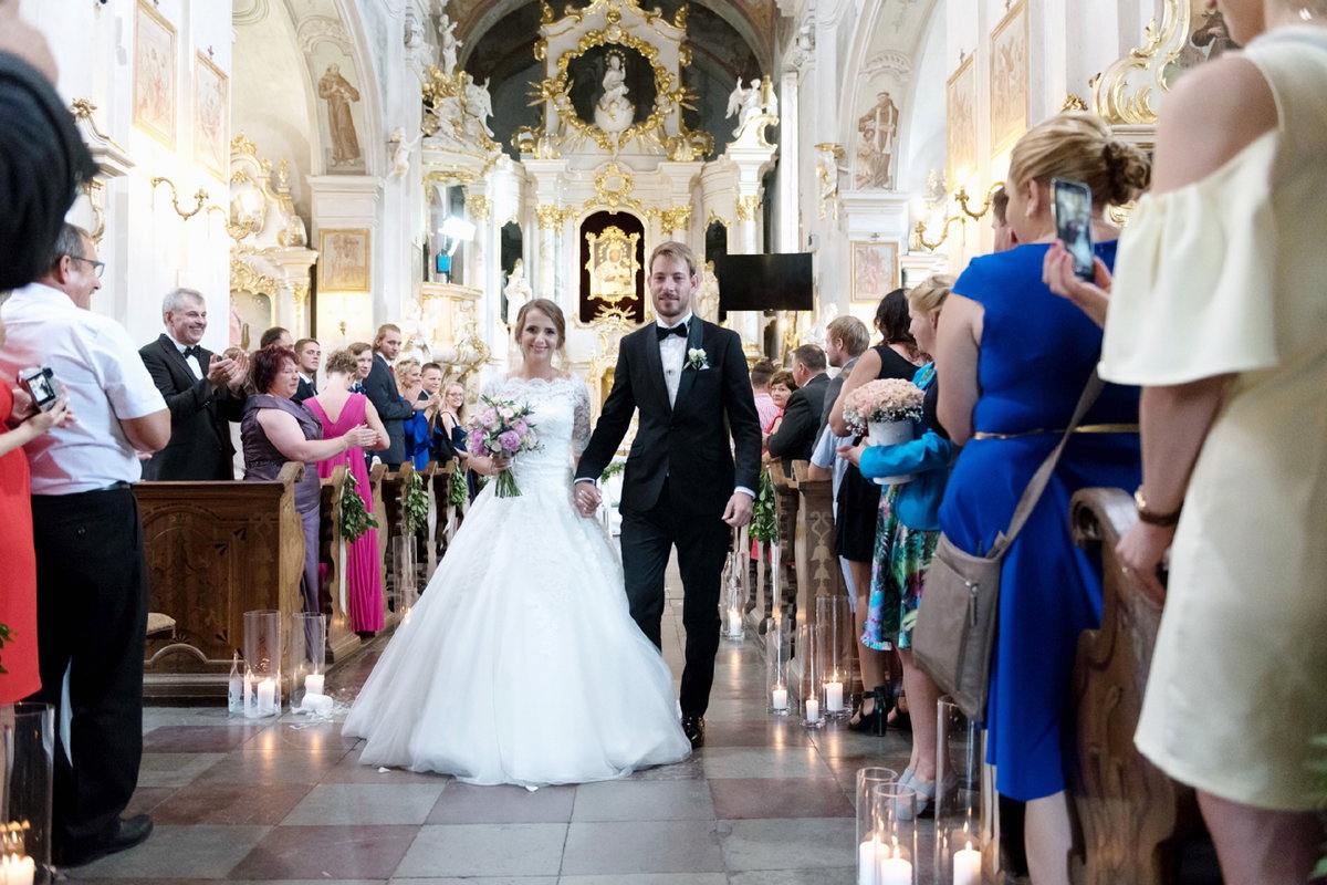 Das "Bauer sucht Frau"-Paar Anna und Gerald Heiser bei ihrer Hochzeit.