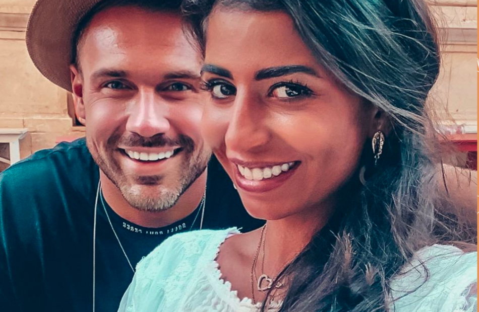 Chris Broy und Evanthia Benetatou glücklich