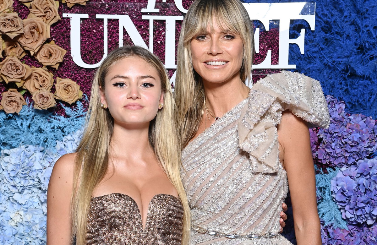 Leni und Heidi Klum posieren zusammen