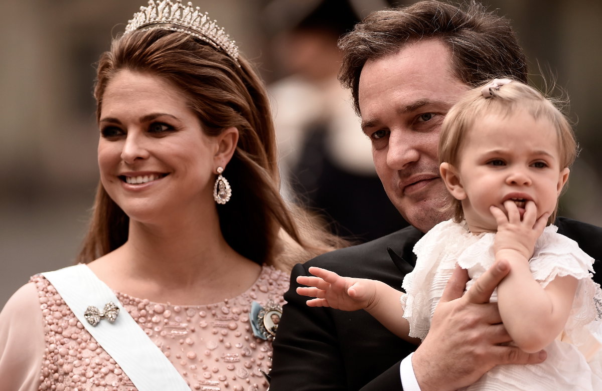 Madeleine von Schweden und Chris O'Neill mit Leonore auf dem Arm