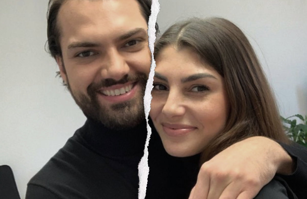 Jimi Blue Ochsenknecht und Yeliz Koc mit Riss in der Mitte