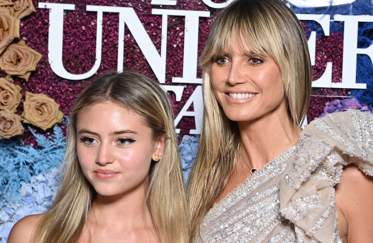 Leni Heidi Klum lächeln