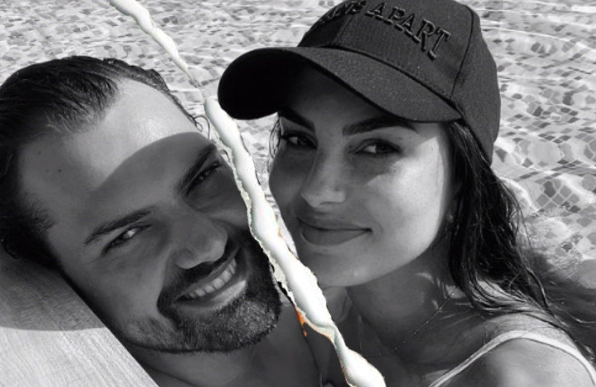Yeliz Koc und Jimi Blue Ochsenknecht schwarzweiß riss