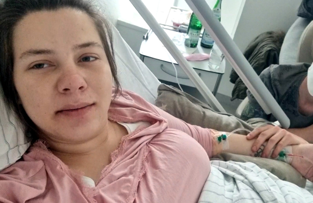 Sarafina und Peter Wollny im Krankenhaus