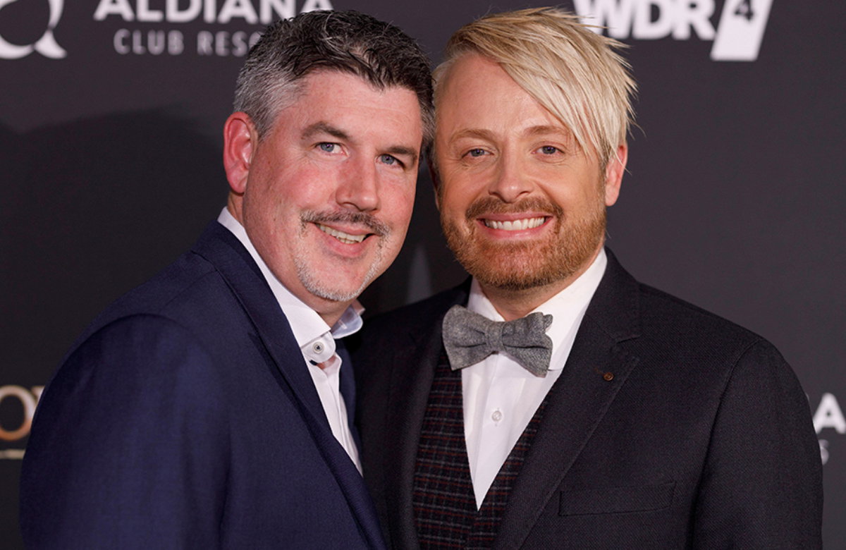 Ross Antony und sein Ehemann Paul Reeves.