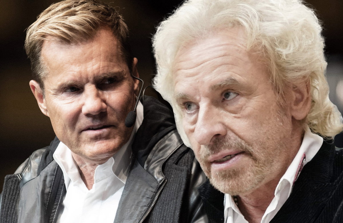 Dieter Bohlen und Thomas Gottschalk gucken sich zornig an
