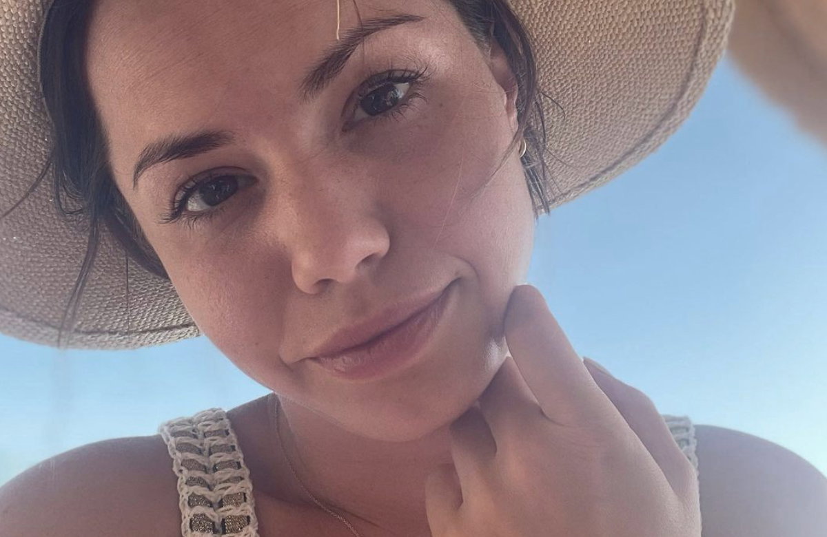 Selfie von Christina Luft mit Hut
