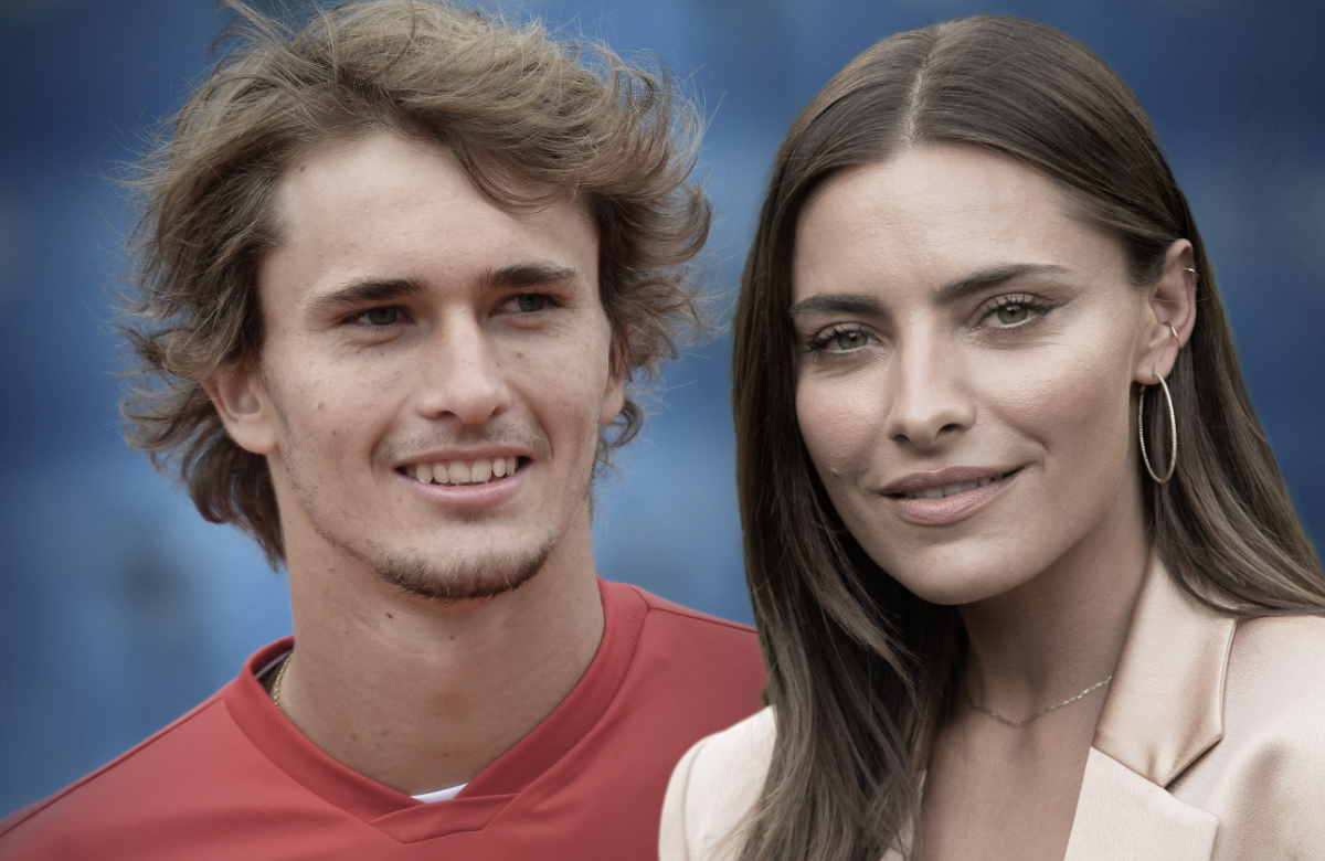 Collage Alexander Zverev und Sophia Thomalla.