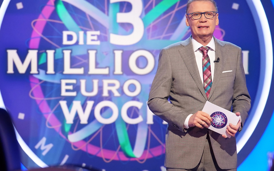 Moderator Günther Jauch in der Drei-Millionen-Euro-Woche