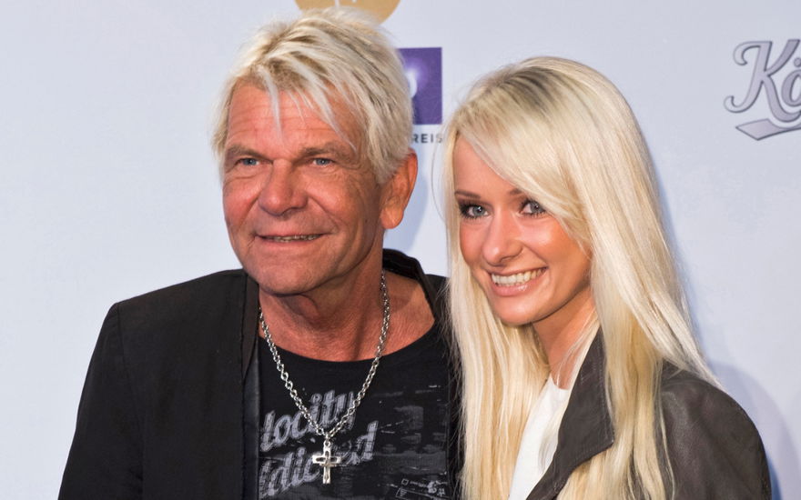 Matthias Reim und Christin Stark strahlen