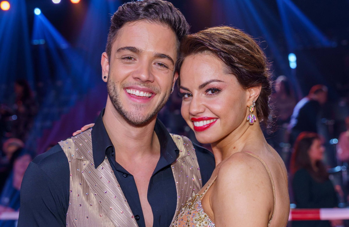 Luca Hänni und Christina Luft strahlen