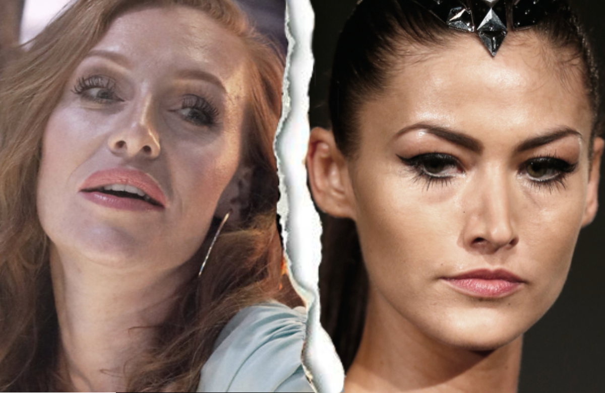 georgina Fleur und Fiona Erdmann mit Riss in der Mitte