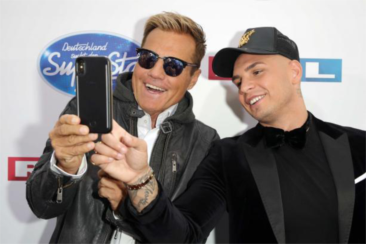 Dieter Bohlen und Pietro Lombardi machen sein Selfie