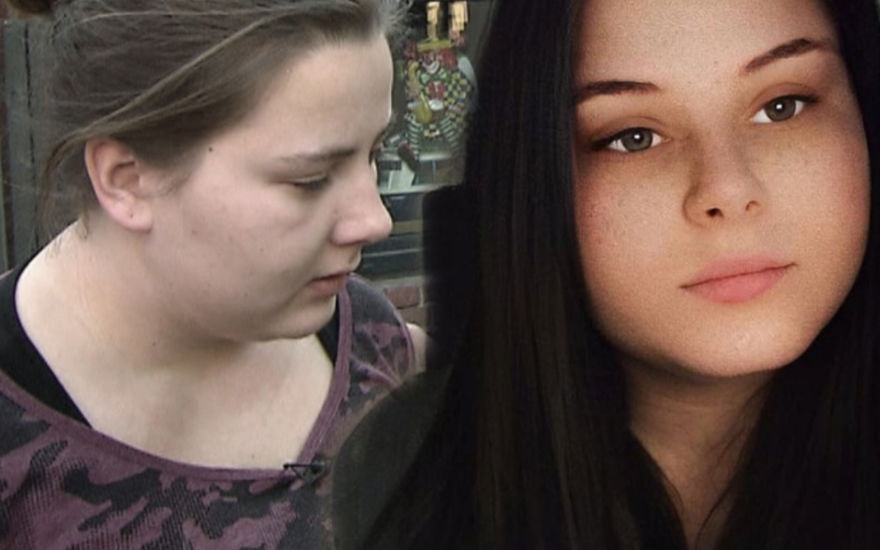 Sarafina Wollny guckt traurig, Calantha Wollny guckt ernst
