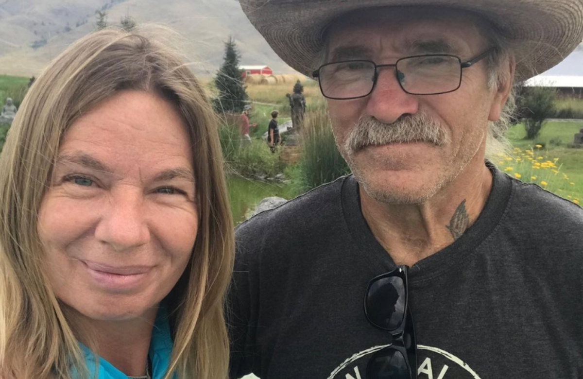 Manuela und Konny Reimann machen ein Selfie