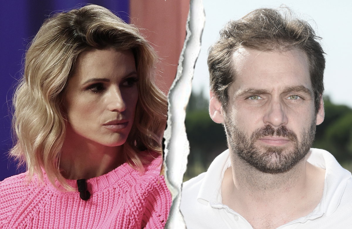 Michelle Hunziker und Tomaso Trussardi mit Riss in der Mitte