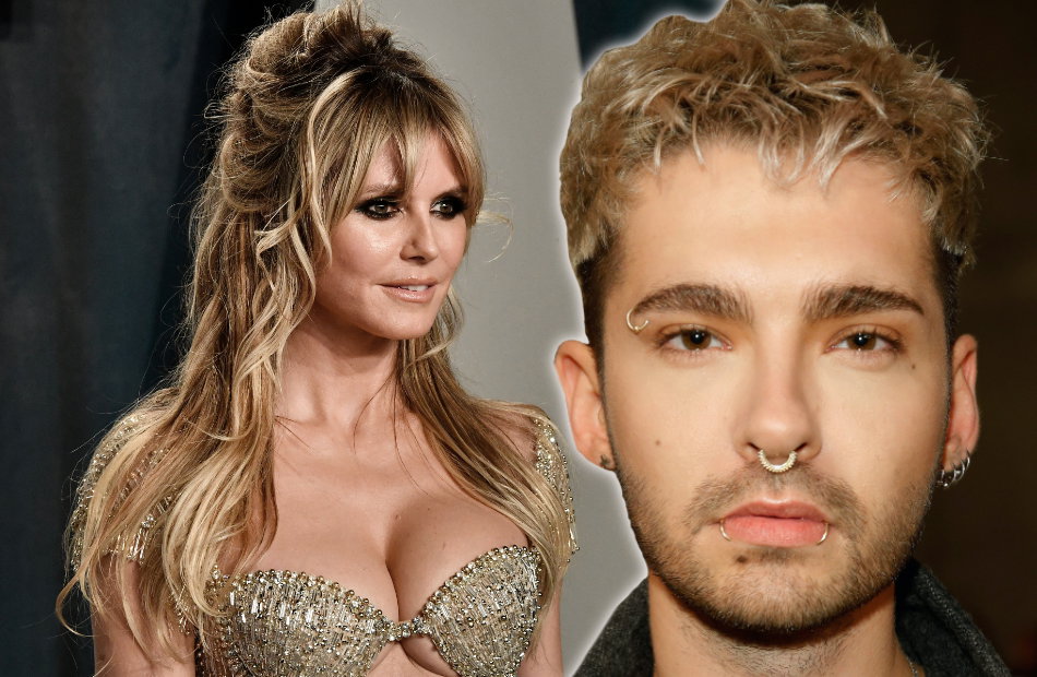 Heidi Klum und Bill Kaulitz ernst, Fotomontage