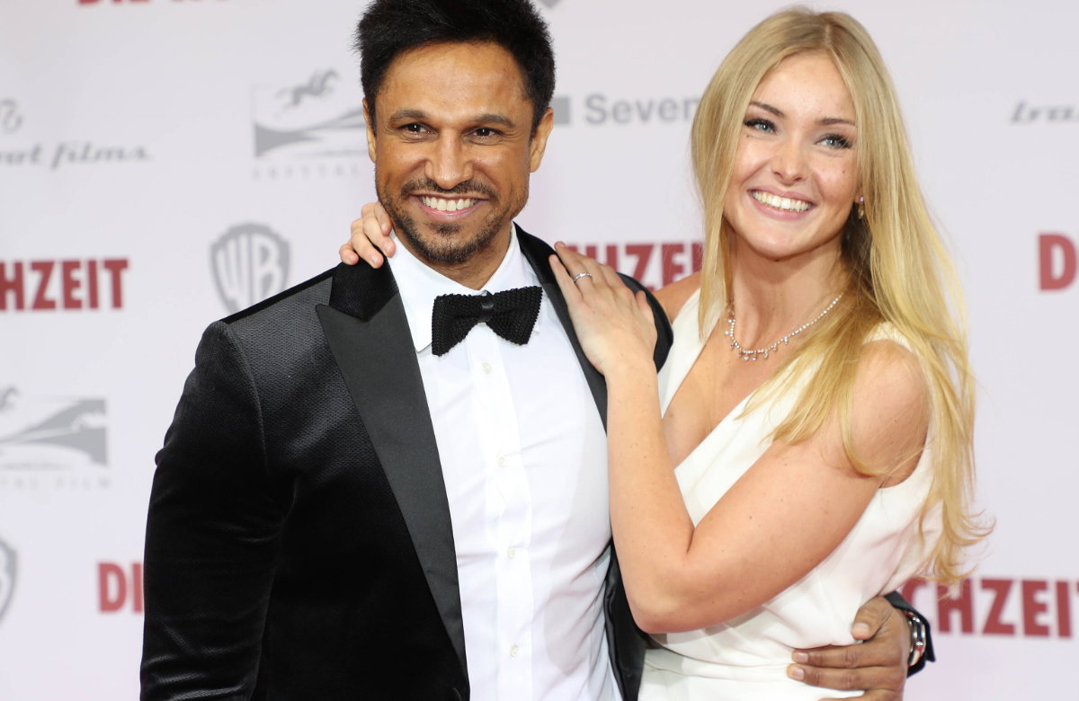 Daniel Aminati und Patrice Aminati Arm in Arm auf dem Roten Teppich