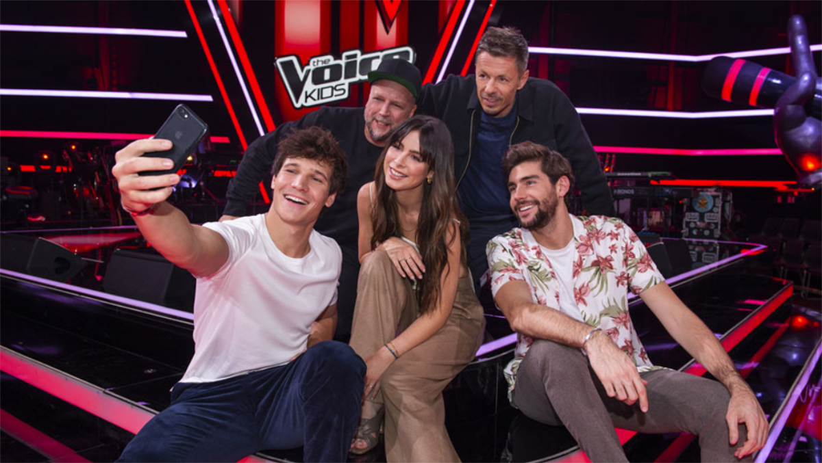 Die "The Voice Kids"-Coaches im Sat.1-Studio