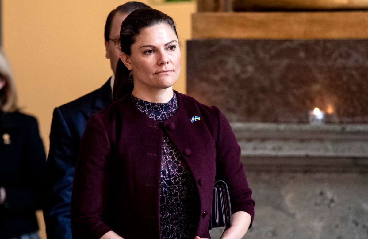 Victoria von Schweden schaut traurig