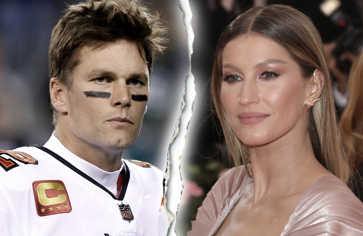 Tom Brady und Gisele Bündchen mit einem Trennungsriss
