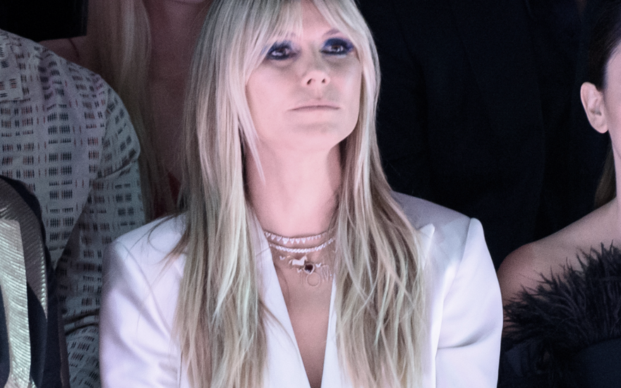 Heidi Klum ernst