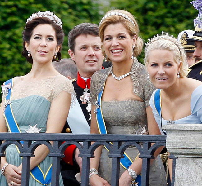 MÃ ximas royale Clique: Kronprinzessin Mary von Dänemark und Kronprinzessin Mette-Marit von Norwegen sind schon lange eng mit Máxima befreundet