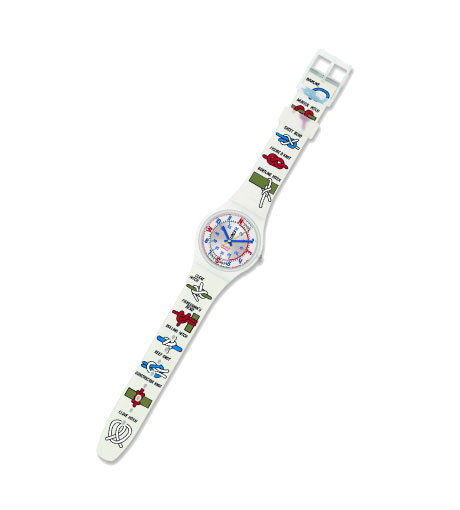 Uhr mit Seemannskunde von Swatch, ca. 45 Euro