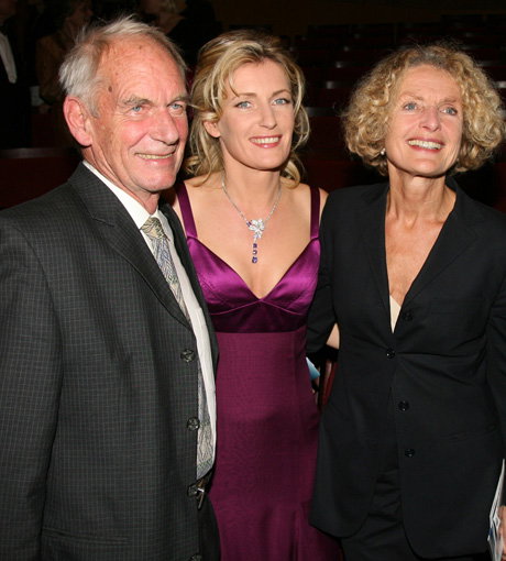 Maria Furtwängler (2.v.l.), ihr Vater Bernhard Furtwängler und ihre Mutter Kathrin Ackermann beim "Echo Klassik" 2007