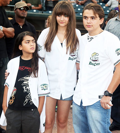 Michael Jackson Kinder: Blanket (l.), Paris (m.) und Prince (r.)