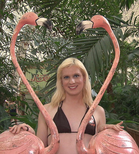 Steht auf Flamingos: Raphaela