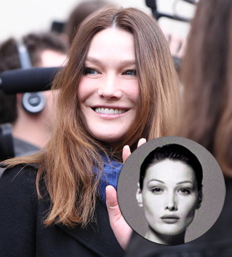 Winkt ihrem früheren Aussehen "Adieu": Carla Bruni-Sarkozy